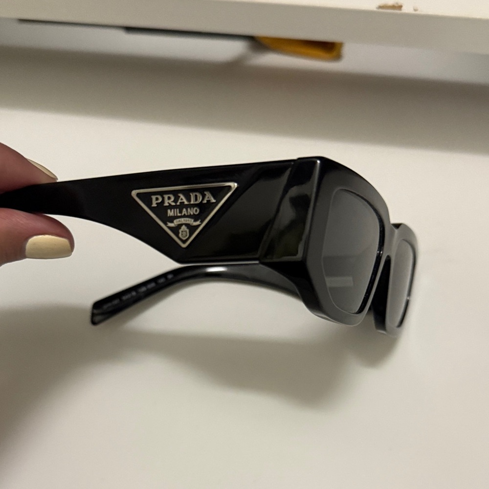 Prada Glossy Black Designer Sunglasses